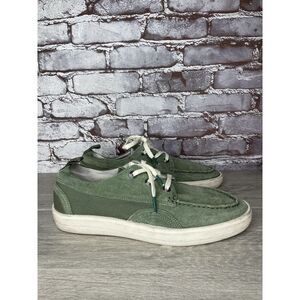 Globe Green Suede Leather Casual Low Lace Sneakers Shoes Men Sz 9.5M US/42.5EU